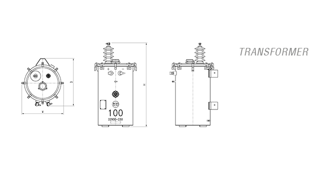 Pole Mounted Transformer view 2
