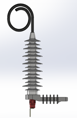 Polymer Housed Lightning Arrester with Lead Wire